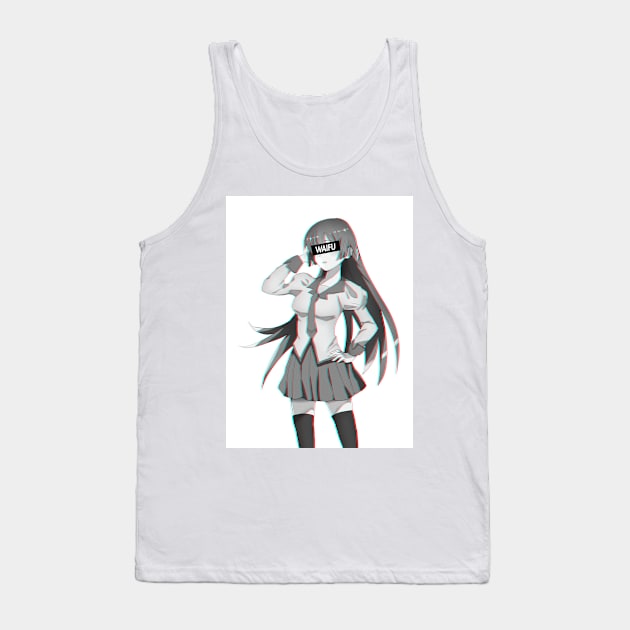 Bakemonogatari Hitagi Senjougahara Waifu Material Tank Top by HentaiK1ng